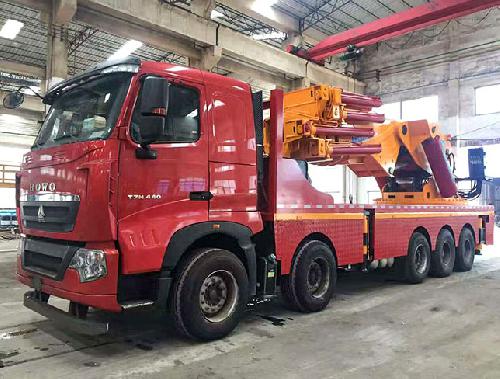 重汽五轴150吨起重运输车